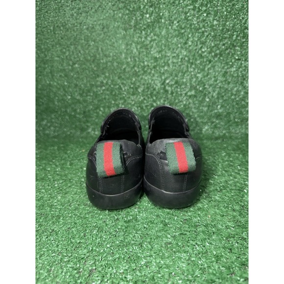 Vintage Gucci Shoes Mens Size 8.5 US Black Leather Slip On Loafers Luxury Italy main image 8